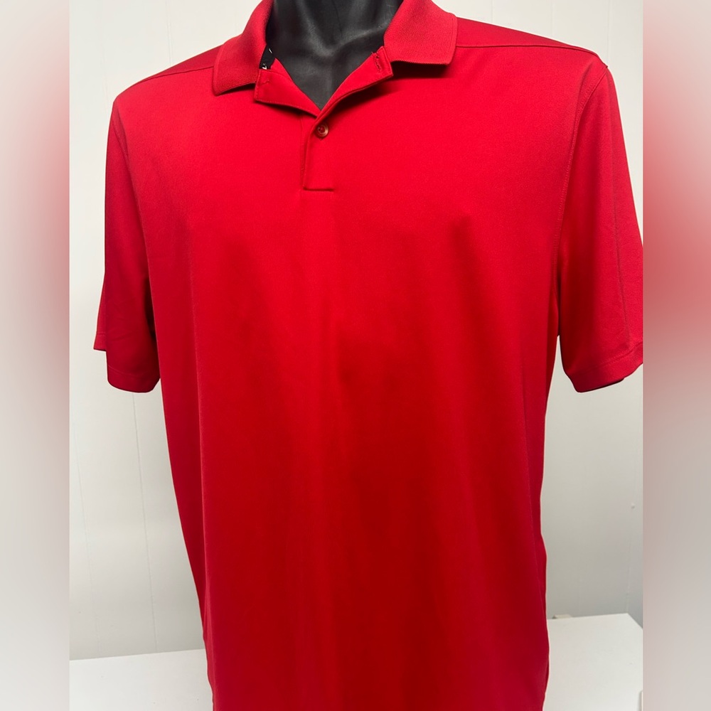 NIKE dri-fit men’s size large red golf polo